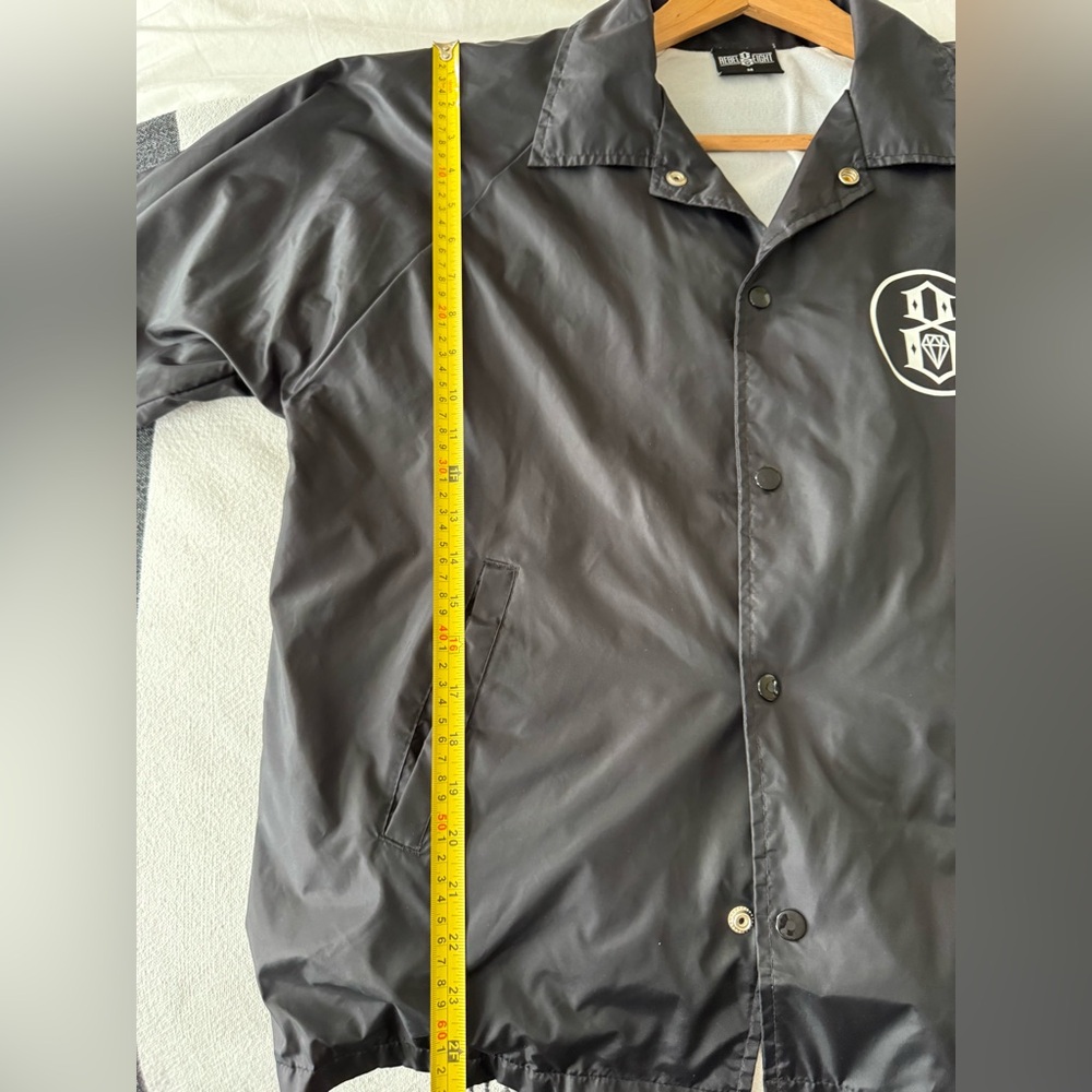 Rebel 8 Black Windbreaker with Logo size M - Picture 8 of 9